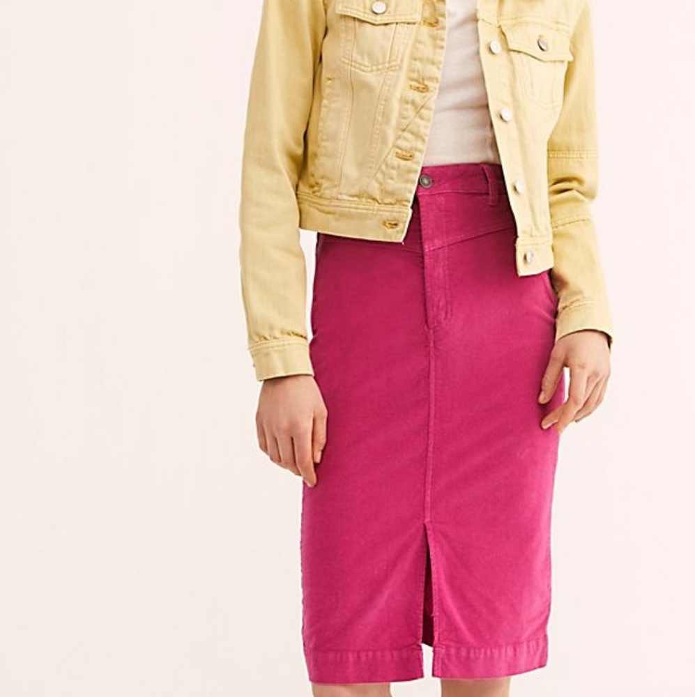 Free People corduroy skirt